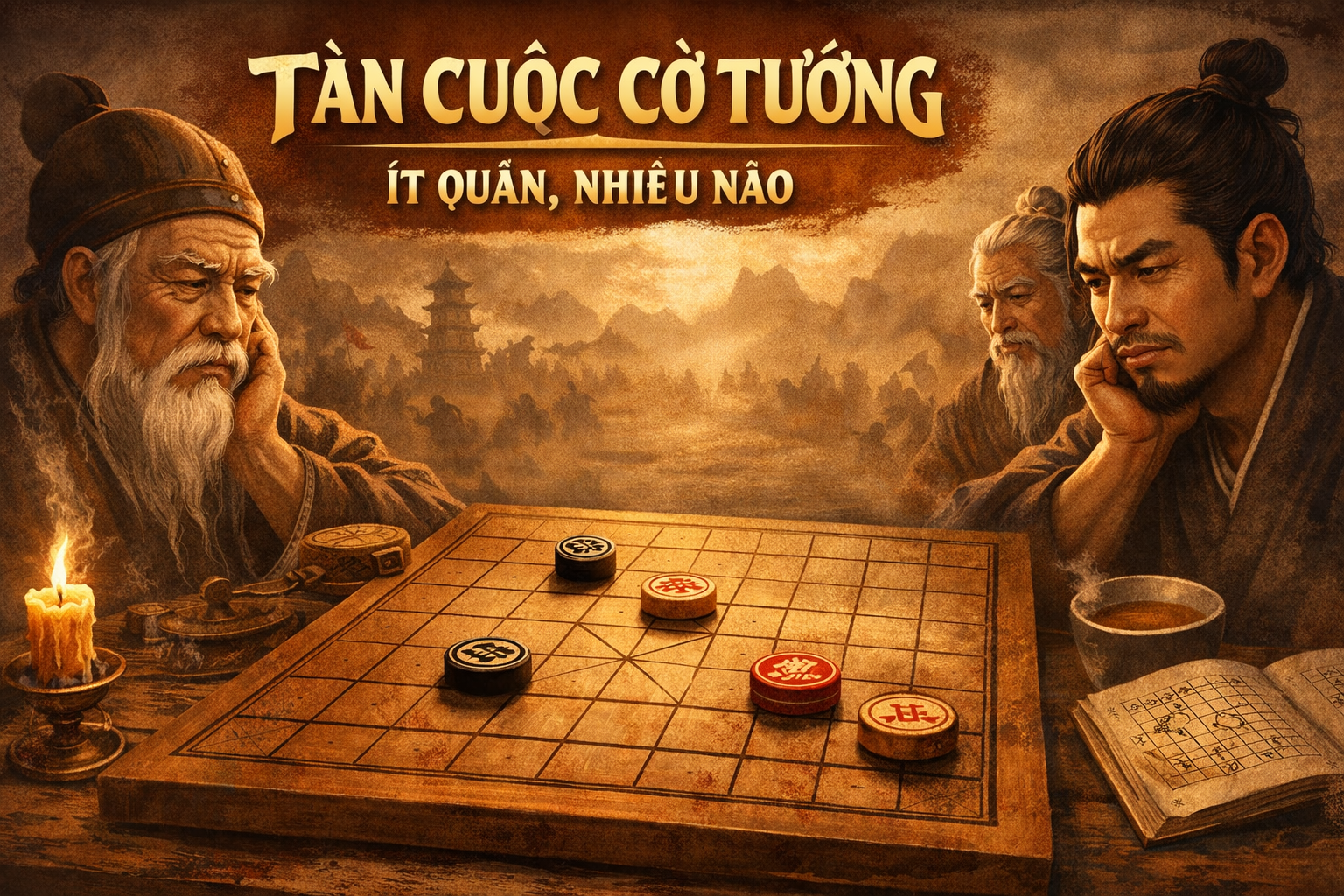 Tàn Cuộc Cờ Tướng: Ít Quân, Nhiều Não