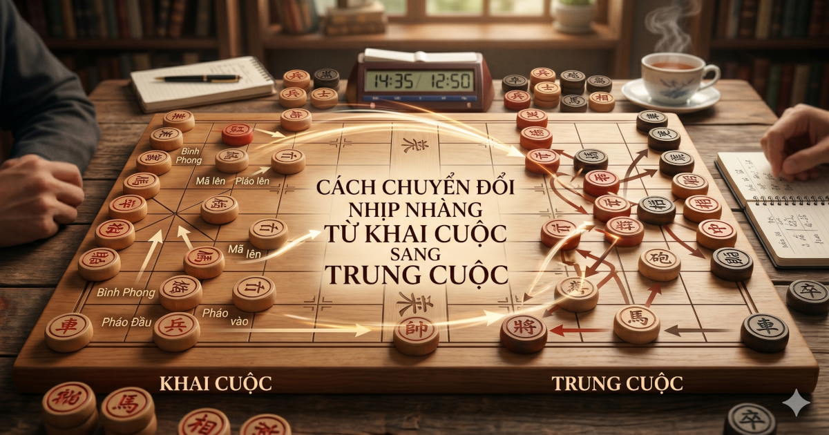 Cách Chuyển Đổi Nhịp Nhàng Từ Khai Cuộc Sang Trung Cuộc