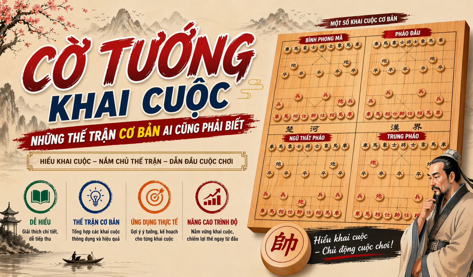 Cờ Tướng Khai Cuộc: Những Thế Trận Cơ Bản Ai Cũng Phải Biết