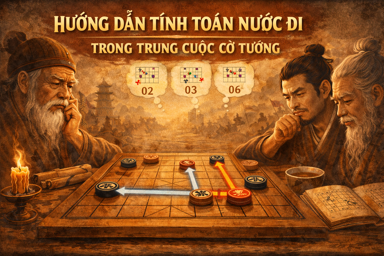 Hướng Dẫn Tính Toán Nước Đi Trong Trung Cuộc Cờ Tướng