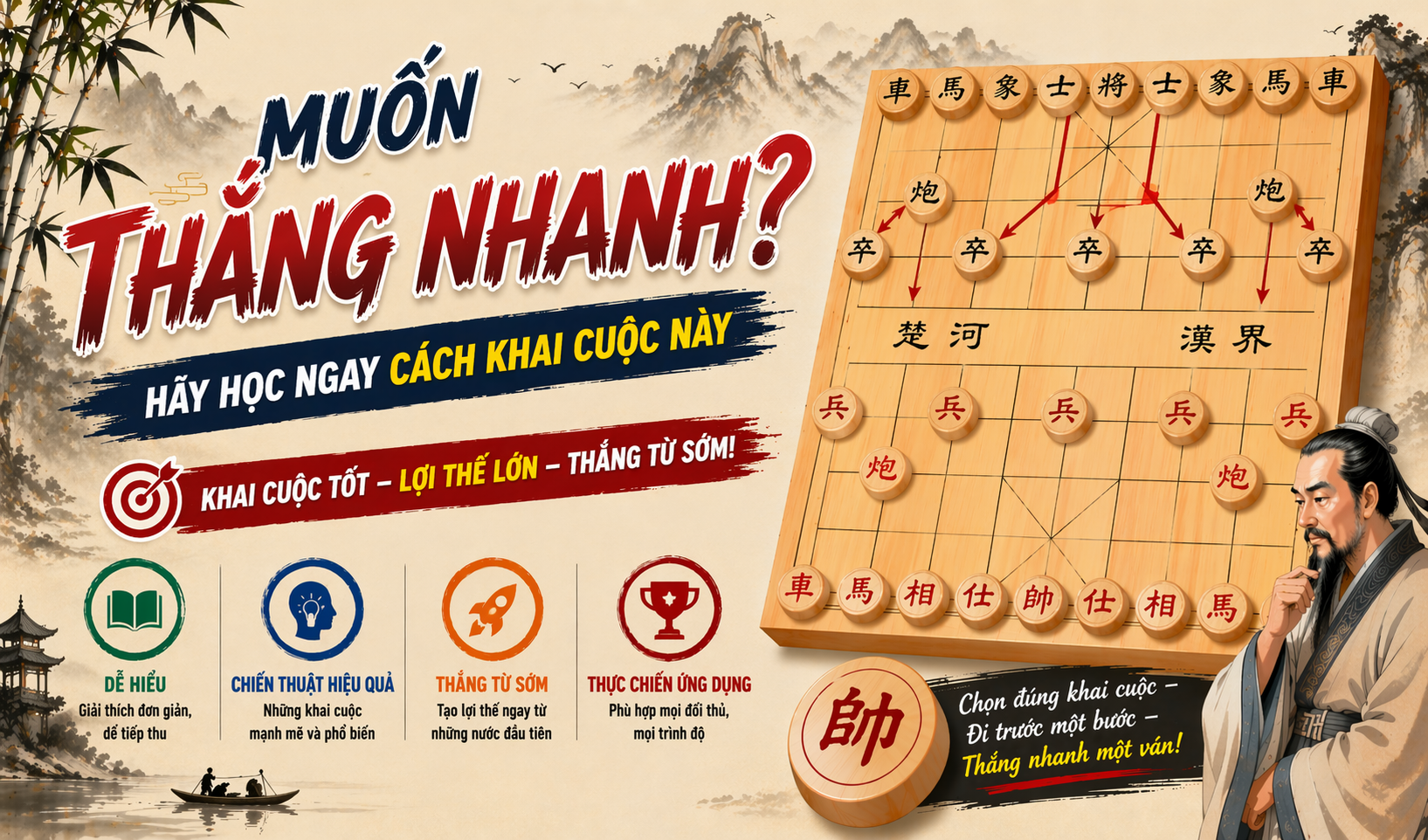 Muốn Thắng Nhanh? Hãy Học Ngay Cách Khai Cuộc Này