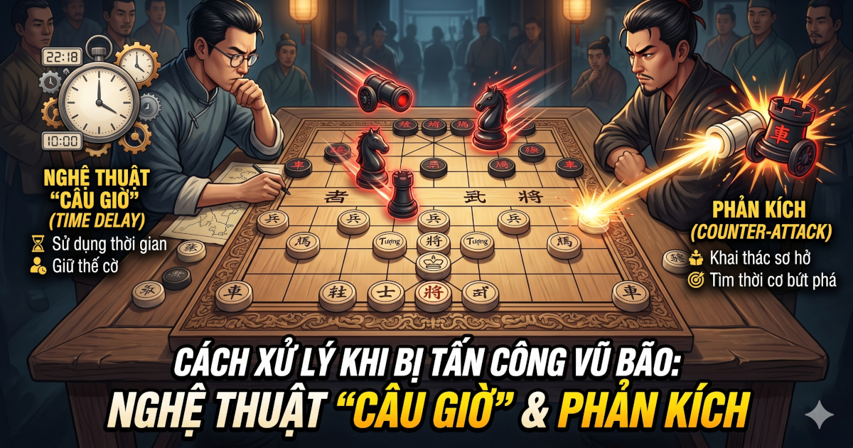 Cách xử lý khi bị đối phương tấn công vũ bão; nghệ thuật "câu giờ" và phản kích