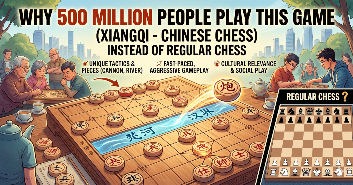 Why 500 Million People Play Xiangqi (Chinese Chess) Instead of Regular Chess